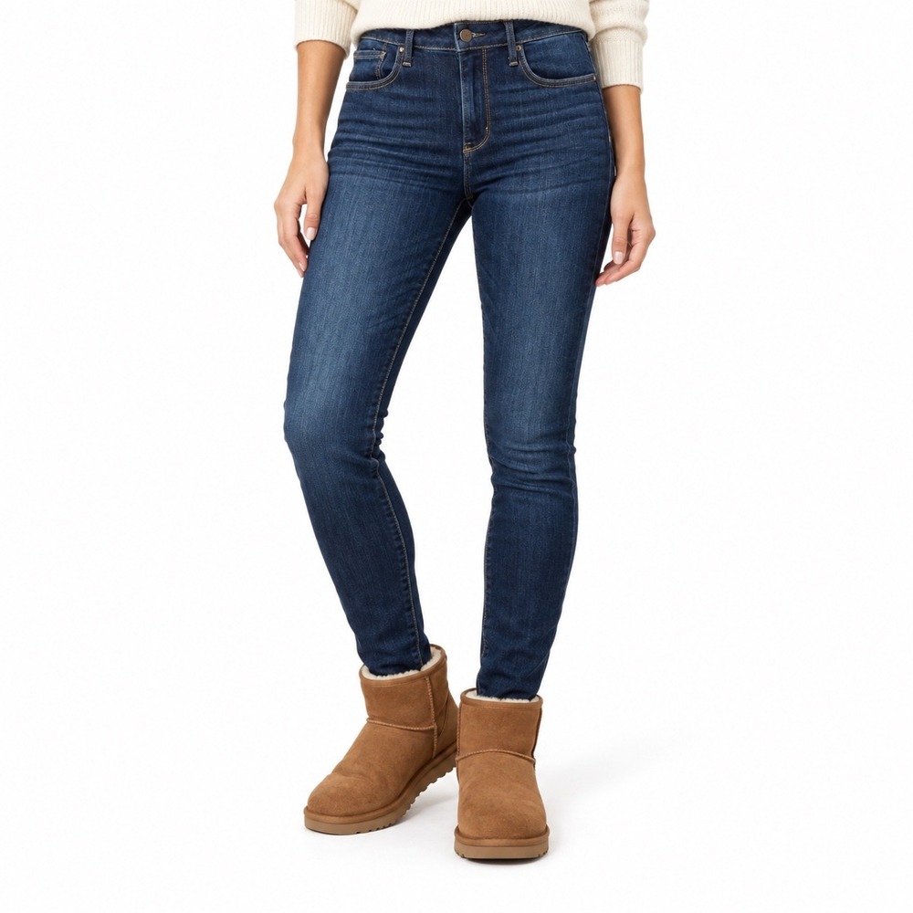 Driftwood Jackie High Rise Skinny Jeans Women's Size 28 Dark Wash Stretch Fall